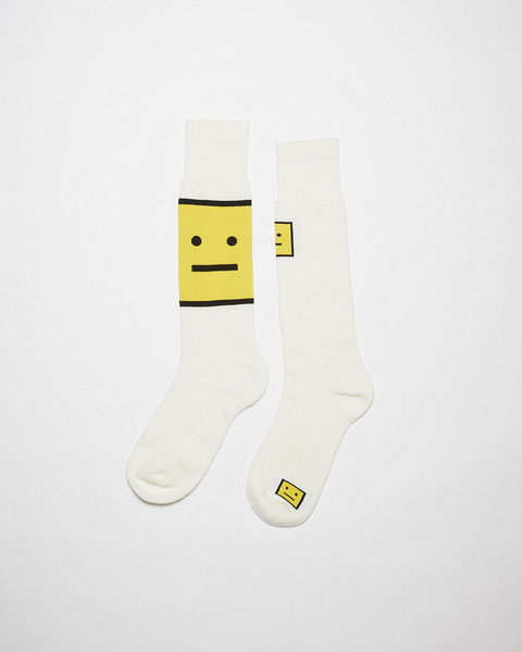 Socks Vit/gul 1