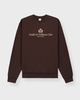 Sporty & Rich Sweatshirt H&W Crest Crewneck Chocolate M