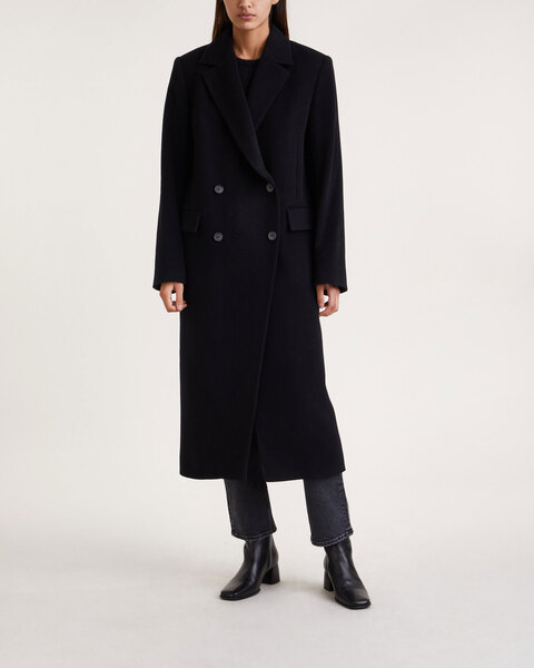Coat Double Breasted  Black 1