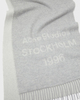 Acne Studios Scarf Logo Jacquard Wool Ljusgrå ONESIZE