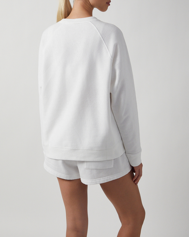 Sporty & Rich Sweatshirt Veritas Soft Crewneck White L