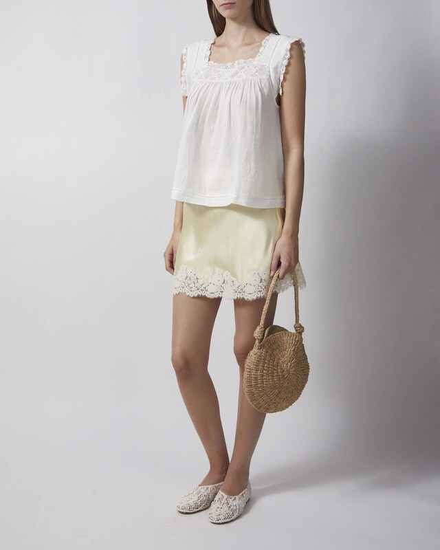 DÔEN Top Aphra White M