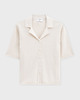 Filippa K Cardigan Shortsleeve Collar Creme S