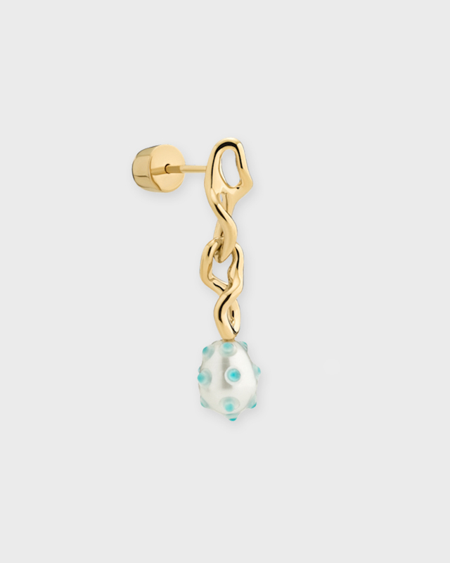 Maria Black Earring Orion Blue  Gold ONESIZE