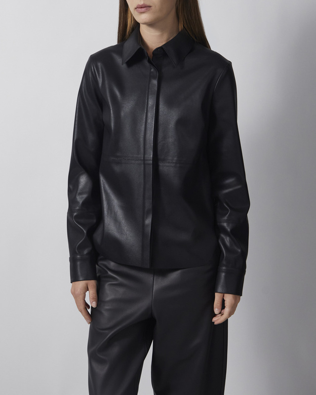 Wakakuu Icons Skjorte Faux Leather Black XS