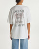 Anine Bing T-Shirt Cason Tee Graffiti Ivory M