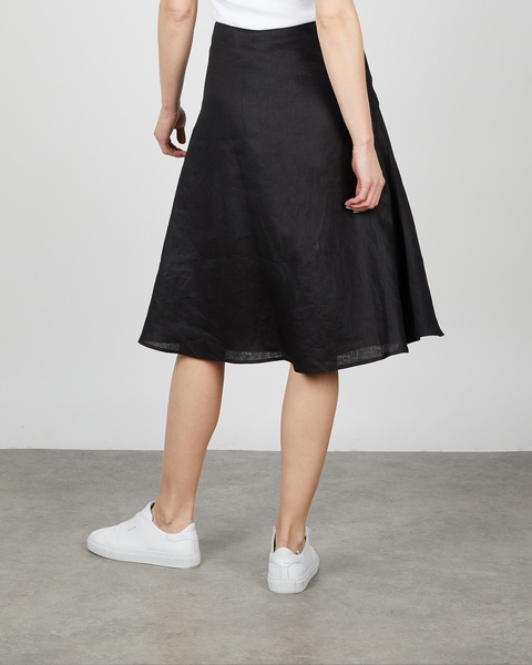 Skirt Linen Svart 2
