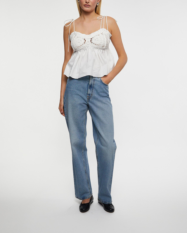 The Garment Top Kirsten Crochet White UK 12 (EUR 40)