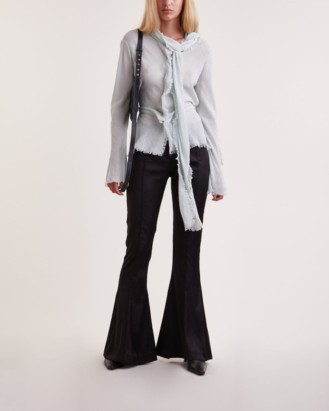 Trousers Suit Satin Flared Black 2