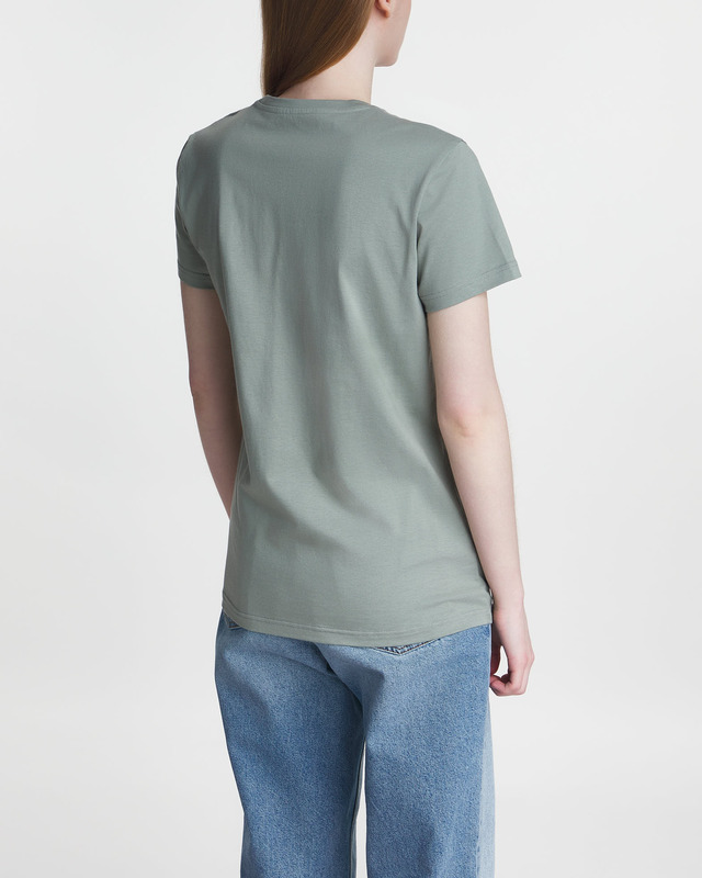 Moncler T-Shirt Cotton Jersey Maglia Grön XS