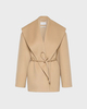 Sportmax Kort kåpe Pure Wool Double Fabric Camel IT 40 (EUR S-M)