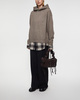 Acne Studios Layered Wool Hoodie Beige XS
