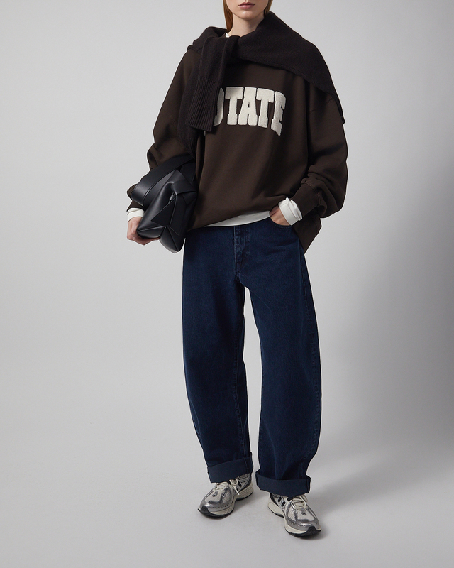 ROTATE Birger Christensen Tröja Heavy Sweat Crewneck Mole S