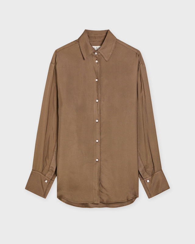 RÓHE Shirt Relaxed Shaped Brun 34