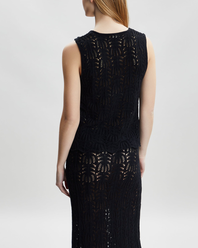 The Garment Vest Egypt Crochet Svart UK 6 (EUR 34)