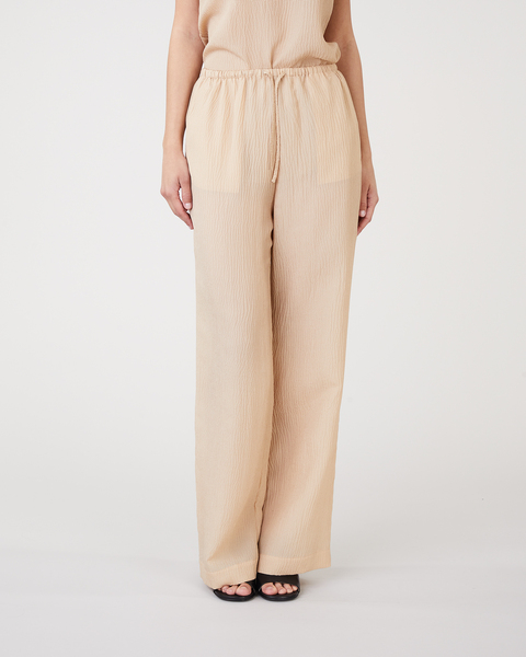 Myla silk trouser Beige 1
