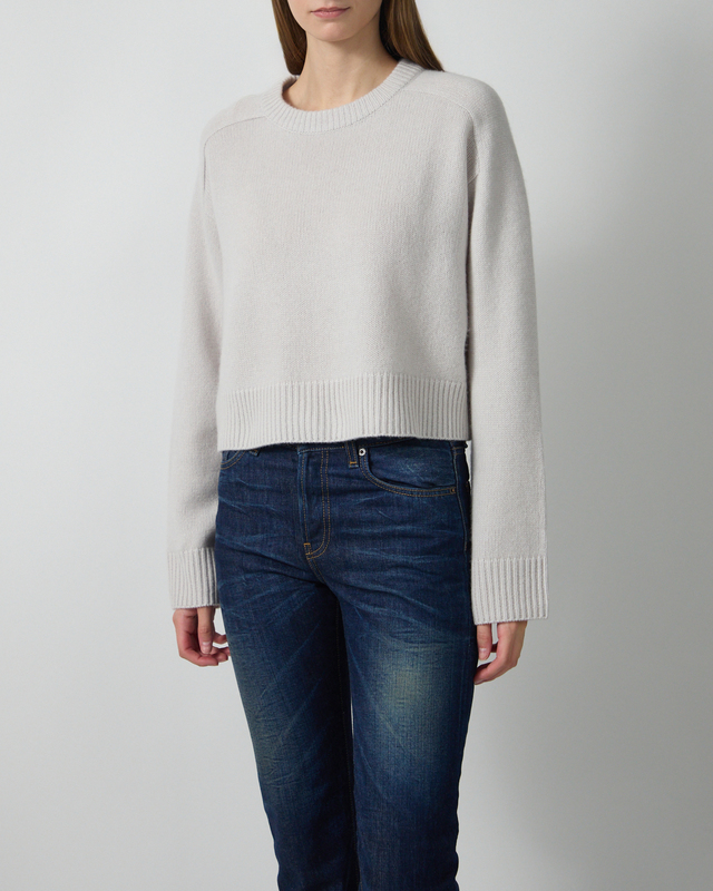 Soft Goat Top Cashmere Light Gray L