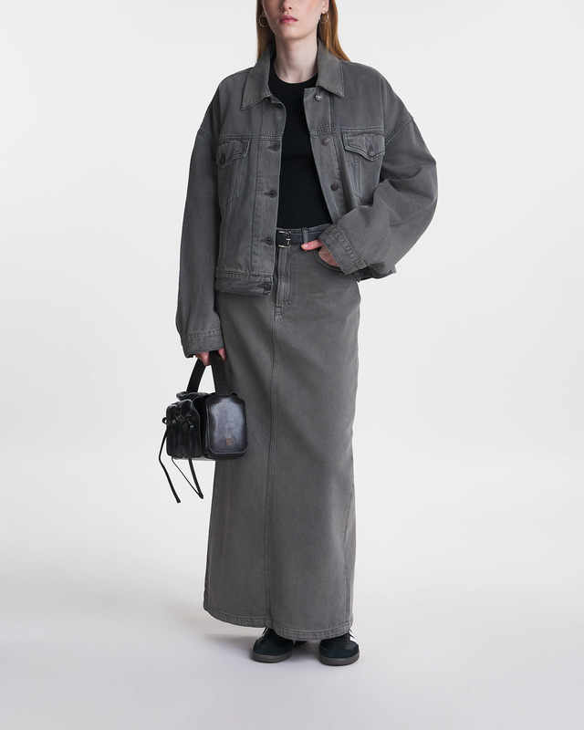 Acne Studios Skirt Denim Maxi Antracite grå 36