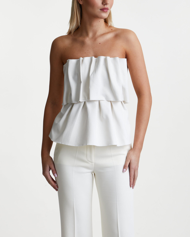 △さま専用　◯tope tubetop 白 Lace Trim Tube Top WHITE | Garage