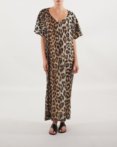 Klänning Sheer Voile Long Leopard 1