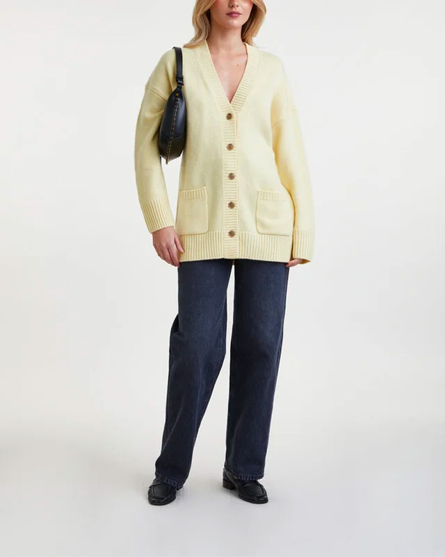LISA YANG Cardigan Morgan Cashmere Gul 1 (S-M)