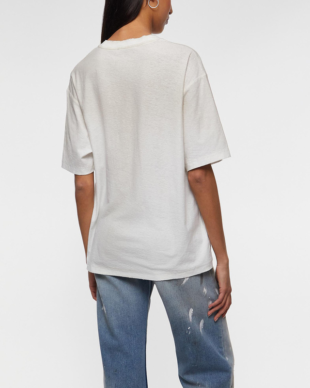 Acne Studios T-Shirt Logo Relaxed Crewneck Dusty pink/khaki M