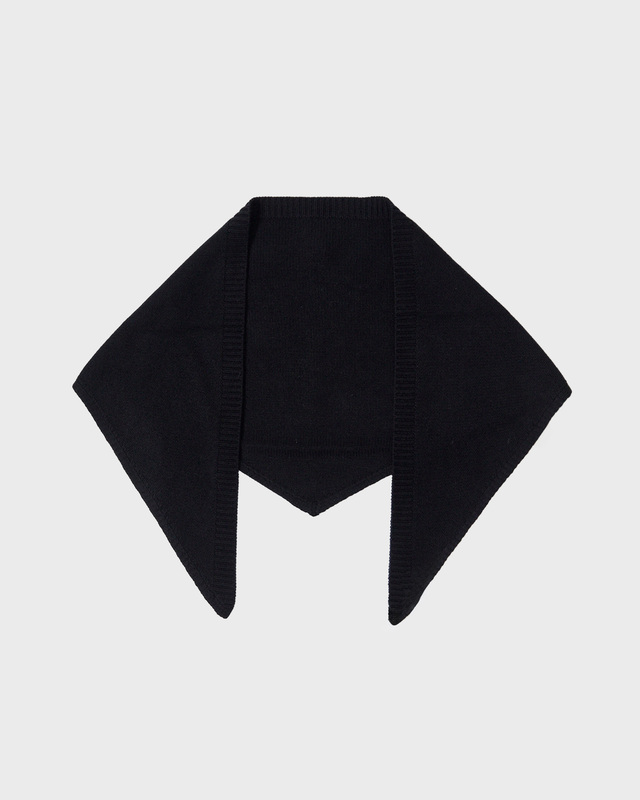 Wakakuu Icons Scarf Knit Triangle Black ONESIZE