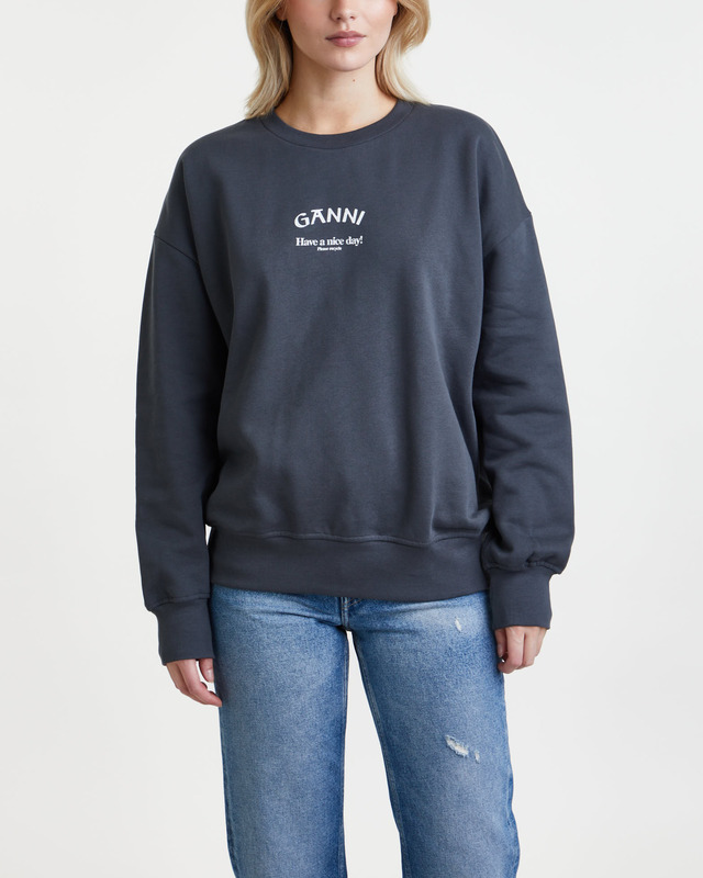 Ganni Sweatshirt Isoli Oversized  Grå S-M