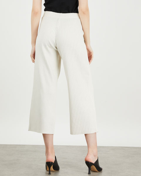 Byxa Ribbed Cropped Bone 2