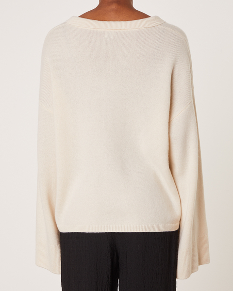 Cashmere Sweater Polo Shirt Offwhite 2