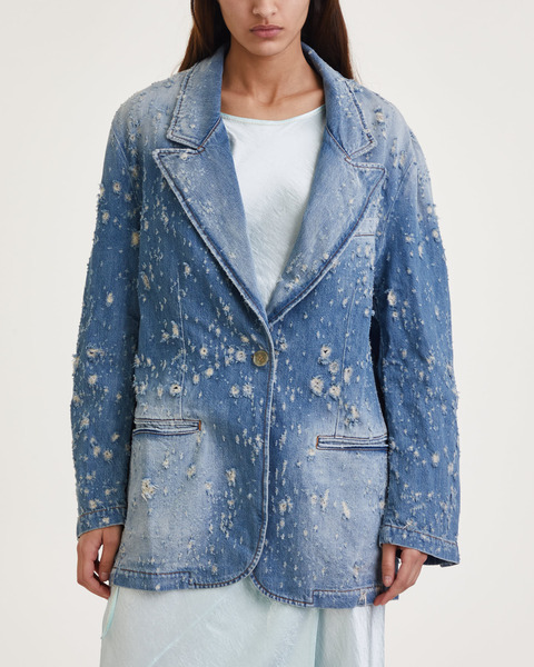 Kavaj Distressed Oversized Denim Mid blue  2