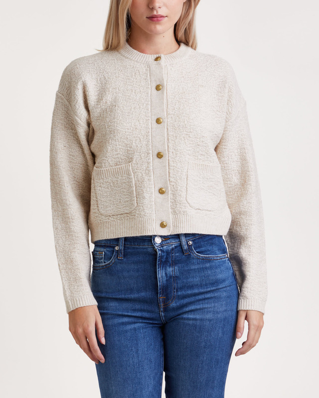 Dante6 Fancy Bouclé Kofta Beige M