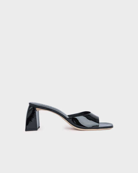 Mules Romy Black Patent Leather Svart 1