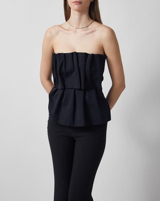 Dagmar Sculpted Tube Top Black 34