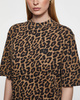 ANINE BING T-Shirt Avi Black and Brown Leopard Leopard M