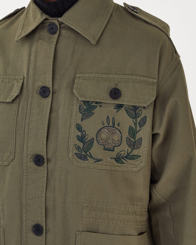 Zadig & Voltaire Jacket Kemi Canvas  Army M