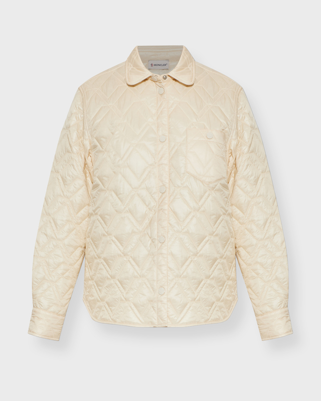 Moncler Jacket Quilted Shirt White XL