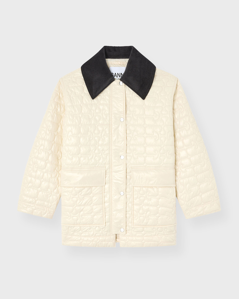 Jacket Shiny Quilt Creme 1