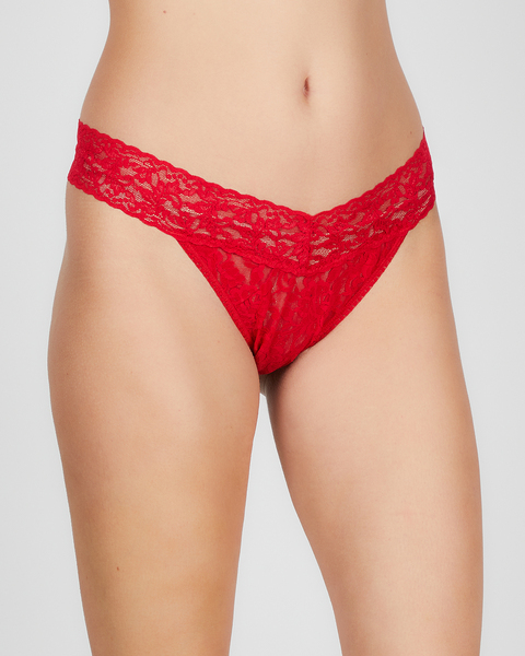 Panties Lace Original Rise Thong Red 1