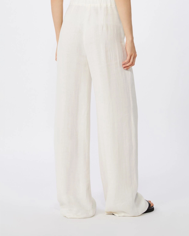 Max Mara Studio Bukser Linen Twill Natural IT 44 (EUR M-L)