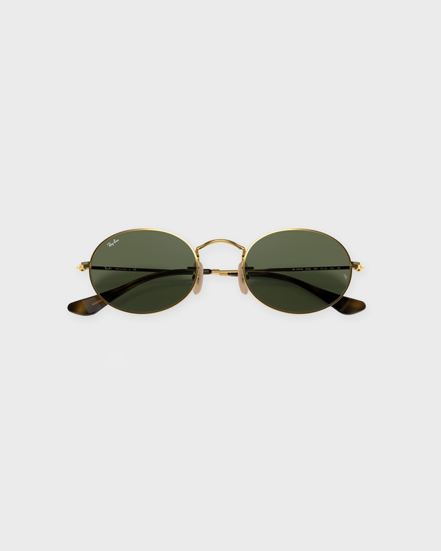 Ray-Ban Solglasögon Oval RB3547  Guld/grön ONESIZE