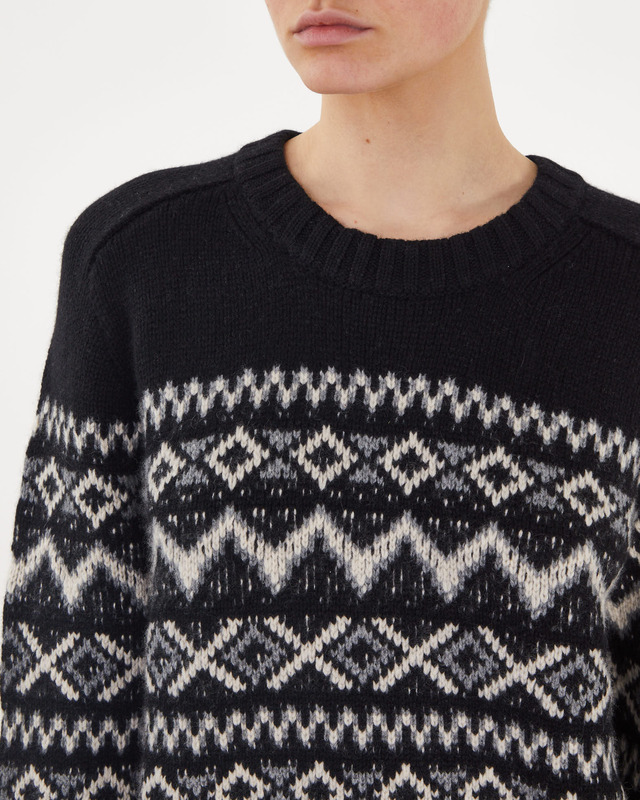 Khaite Sweater Mae Fairisle Svart L