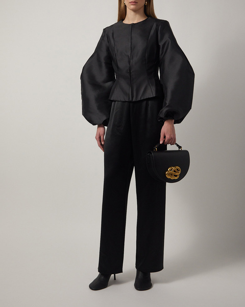 Blus Vendela Balloon Sleeve Svart 2