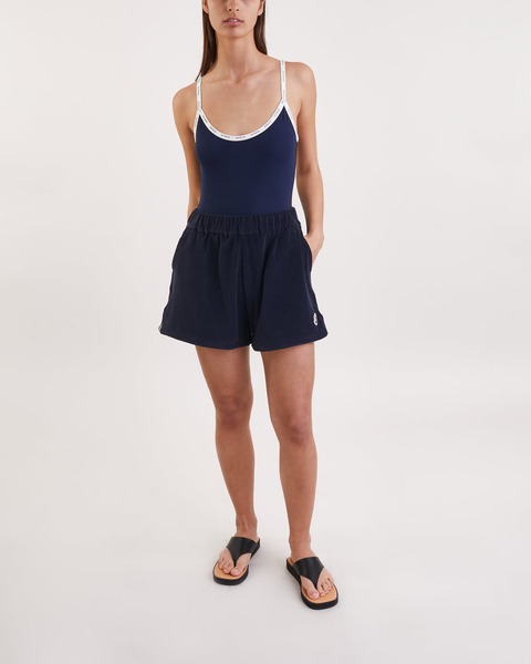 Shorts Relaxed Logo  Navy 1