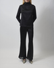 Malina Byxor Marine Satin Lace Hem Black 42