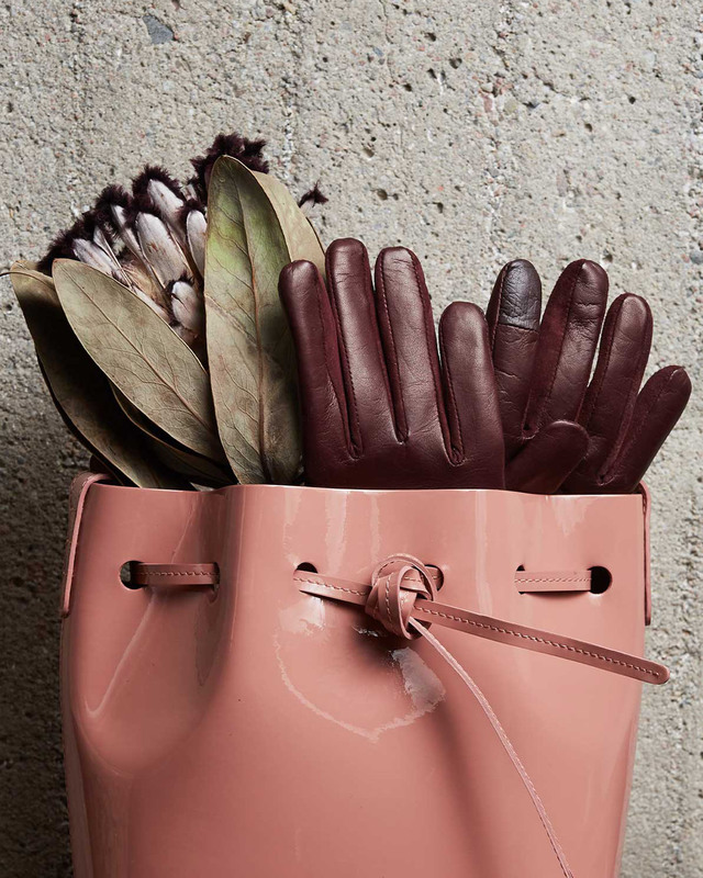 Handsome Stockholm Gloves Essentials Vino Vinröd L