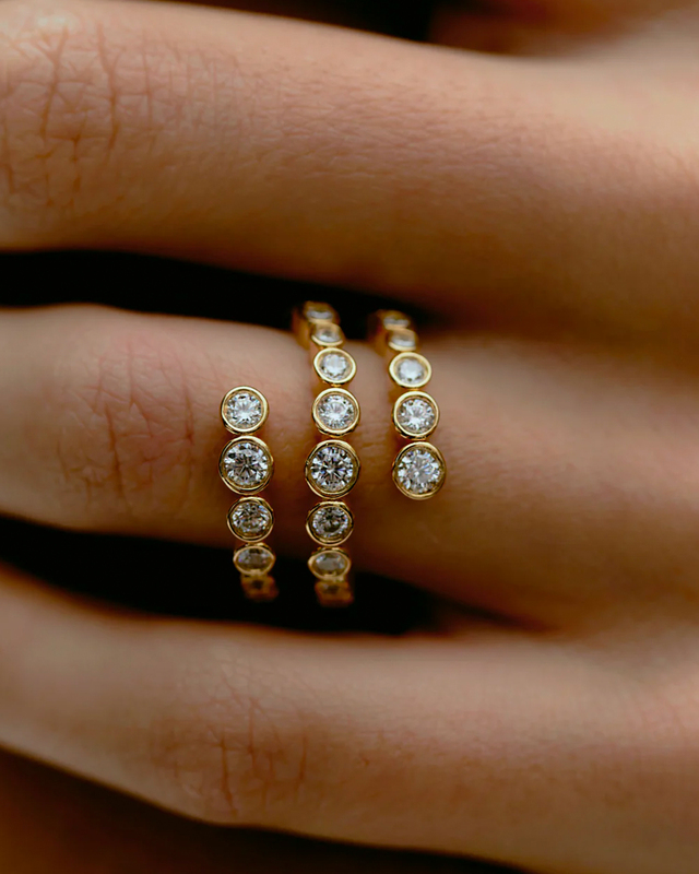 Ragbag Odette Spiral Ring Gold 56