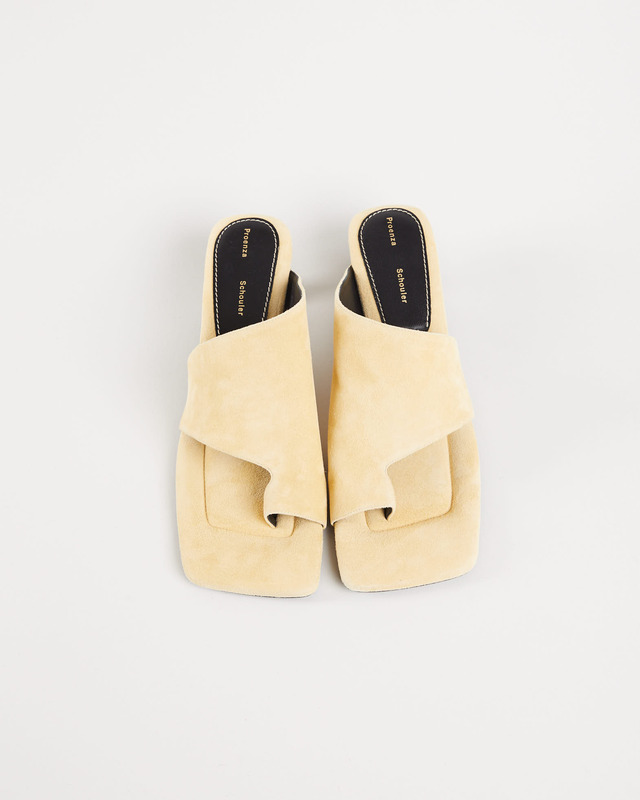 Proenza Schouler Square Asymmetric Toe Ring Sandal Natural EUR 39