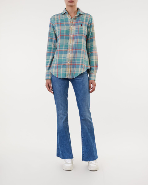 Shirt Georgia Long Sleeve Blå 2