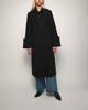 Ganni Coat Bonded Crepe Black 34